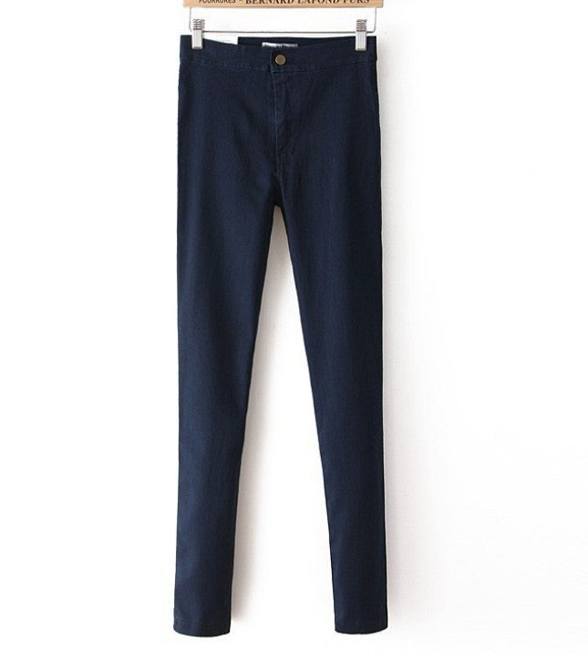 Fashion Jeans Women Pencil Pants High Waist Jeans Slim Elastic Skinny Pants Trousers Fit Lady Jeans Plus Size