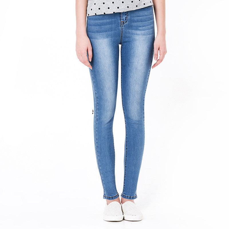Online discount shop Australia - High Waist jeans High Elastic plus size Women Jeans woman femme washed casual skinny pencil Denim pants
