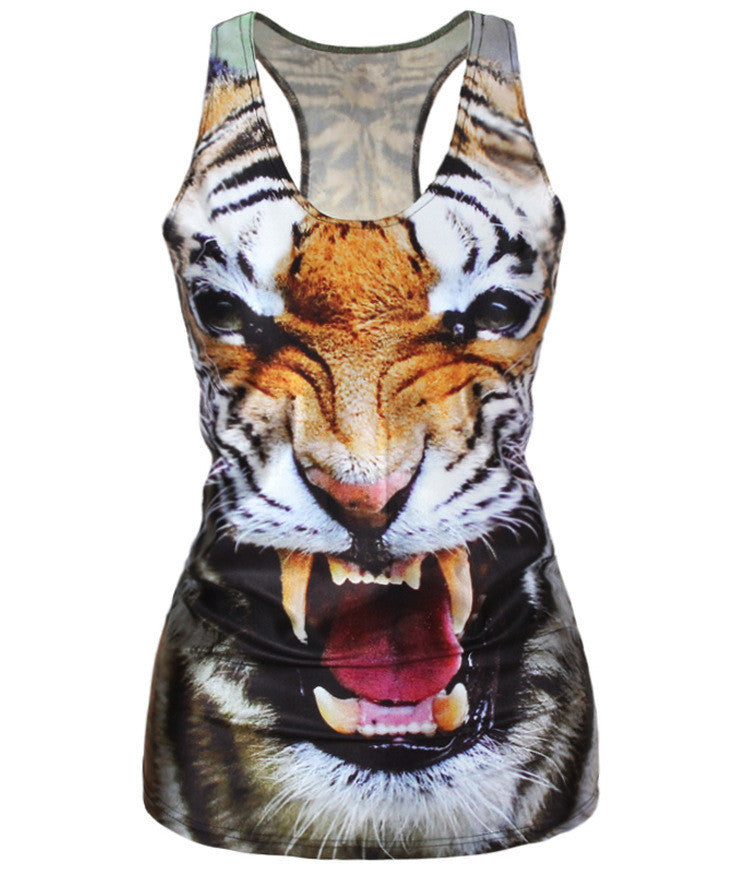 Women Summer Style T Shirt Punk Club Sleeveless Costume 3D T-Shirts Women Fashion Leisure Vest-Dollar Bargains Online Shopping Australia