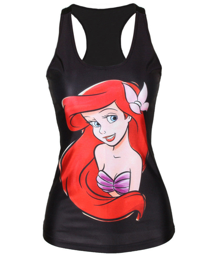 Women Summer Style T Shirt Punk Club Sleeveless Costume 3D T-Shirts Women Fashion Leisure Vest-Dollar Bargains Online Shopping Australia