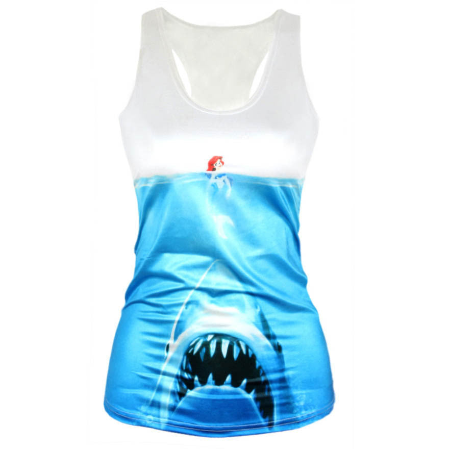 Women Summer Style T Shirt Punk Club Sleeveless Costume 3D T-Shirts Women Fashion Leisure Vest-Dollar Bargains Online Shopping Australia