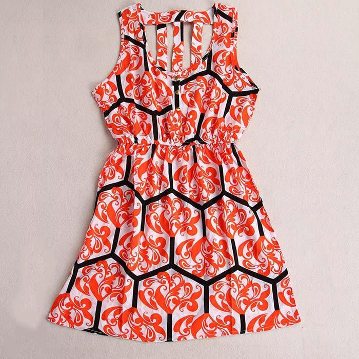 Summer Style Women Casual Dress Eagle Leopard Print Green Summer Dress vestido backless Dresses Plus Size Women Clothing