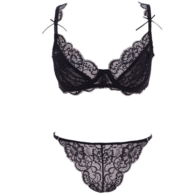 Online discount shop Australia - NEW ABCD France brand sexy lace bra & brief sets push up bra set for women underwear set brassiere transparent bralette