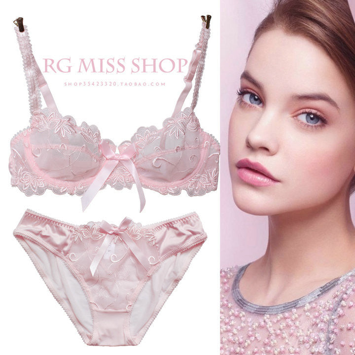 Online discount shop Australia - NEW ABCD France brand sexy lace bra & brief sets push up bra set for women underwear set brassiere transparent bralette