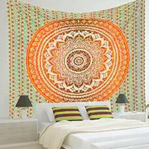 Tapestry Wall Hanging Multifunctional Tapestry Boho Printed Bedspread Cover Mat Blanket Picnic cloth