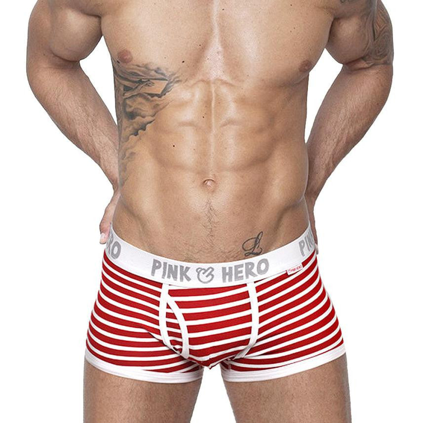 Online discount shop Australia - Comfortable Panties Men Male Underwear Men's Boxer Underwear Sexy Striped Cotton Man Underwear Boxer Fringe Underpants