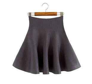 Online discount shop Australia - Female Solid Casual Knee-length Sun Pleated For Color Tutu Lady Skirt Winter Women Skirts None Natural A-line