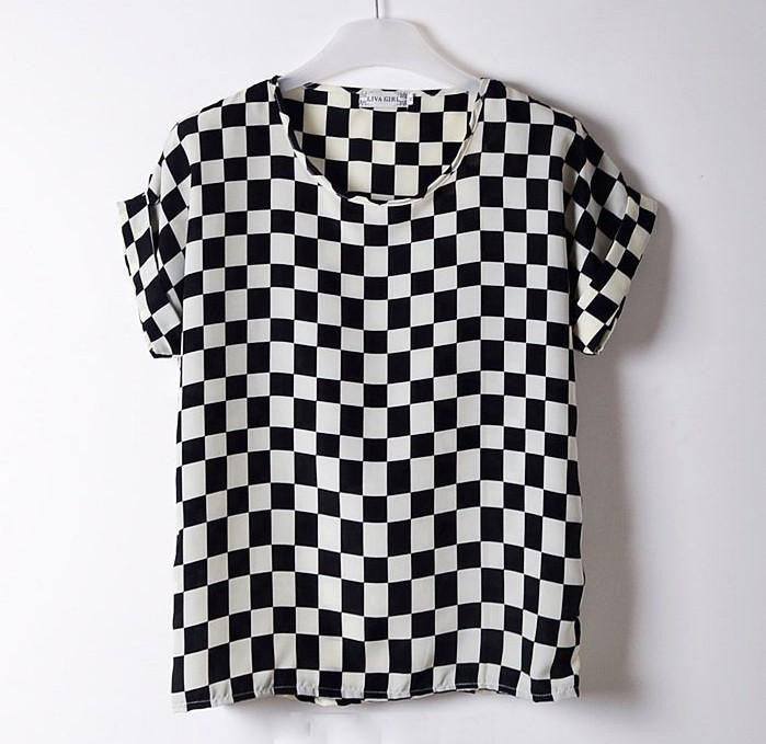 Women Blouses Shirts Chiffon Plus Size Top Tee Short Shirt Woman Clothing Tops Shirt Floral Fashion