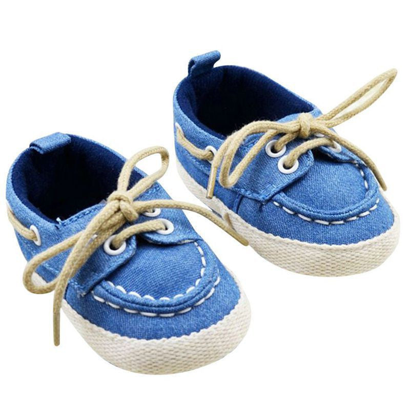 Toddler First Walker Baby Shoes Boy Girl Soft Sole Crib Laces Sneaker Prewalker Sapatos