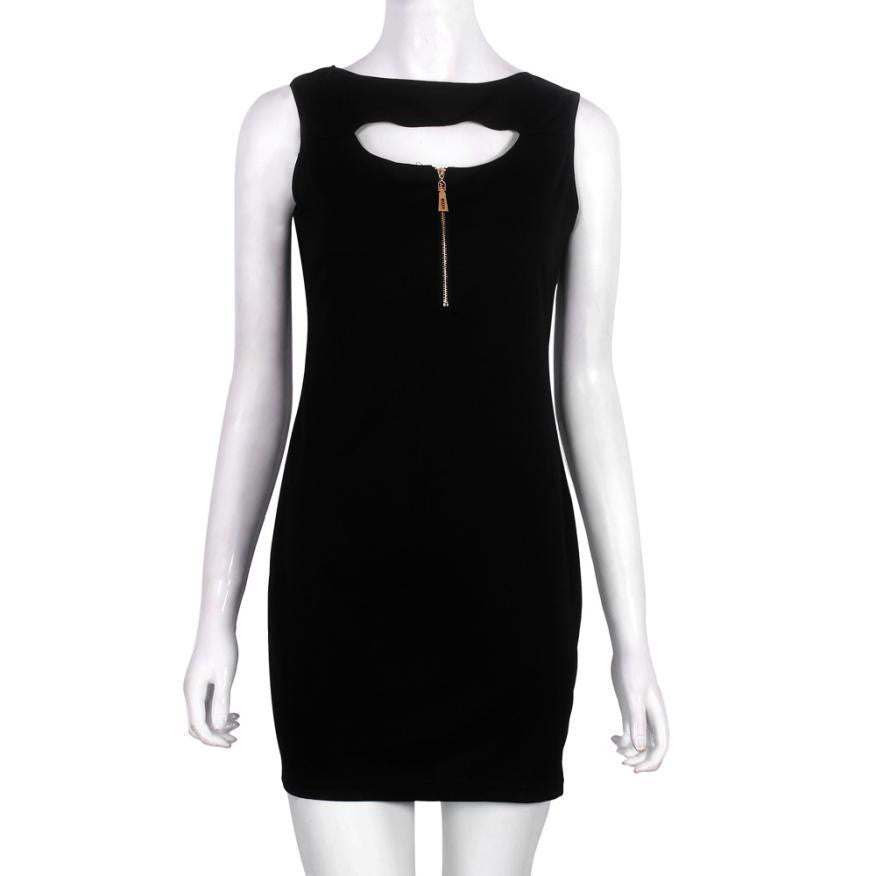 Summer Dress Womens Dresses Party Night Club Dress Zipper Closed Chest