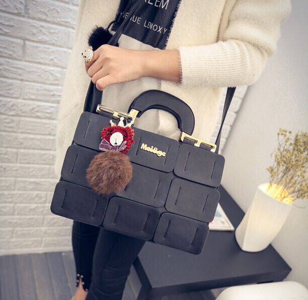 Boston bag inclined shoulder ladies hand bag women PU leather handbag sac woman bags handbags women famous brands-Dollar Bargains Online Shopping Australia