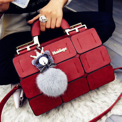 Boston bag inclined shoulder ladies hand bag women PU leather handbag sac woman bags handbags women famous brands-Dollar Bargains Online Shopping Australia