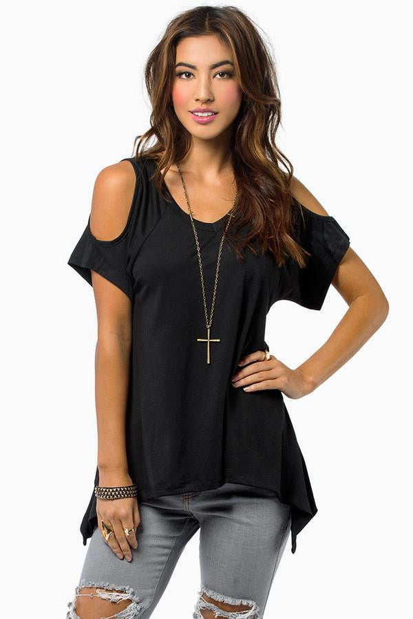women blouses shirts sexy beach hollow out shoulder top blouse shirt