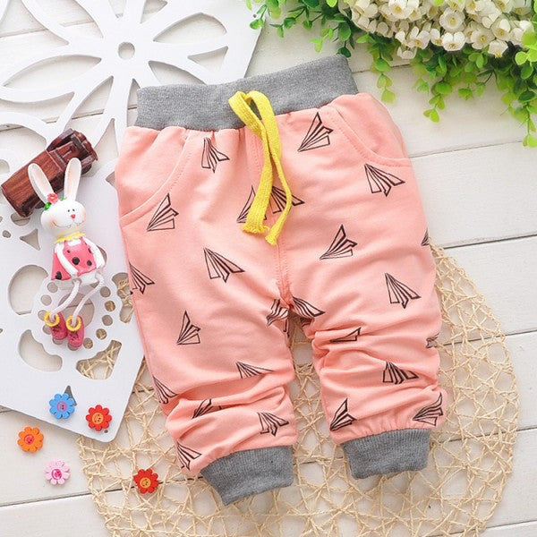 Online discount shop Australia - 0-2 years cartoon 4 colors cotton baby pants 7-24 month baby boy pants children girls harem pants