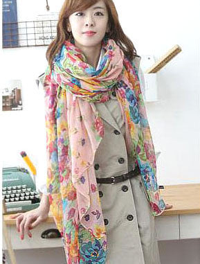 Online discount shop Australia - 160*70cm High quality Blue and White Porcelain Style Thin Section the Silk Floss Women Scarf Shawl