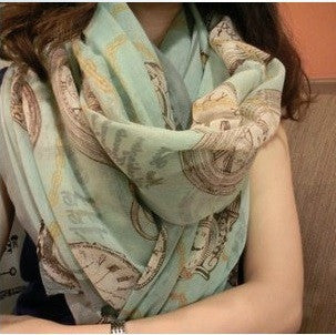 Online discount shop Australia - 160*70cm High quality Blue and White Porcelain Style Thin Section the Silk Floss Women Scarf Shawl