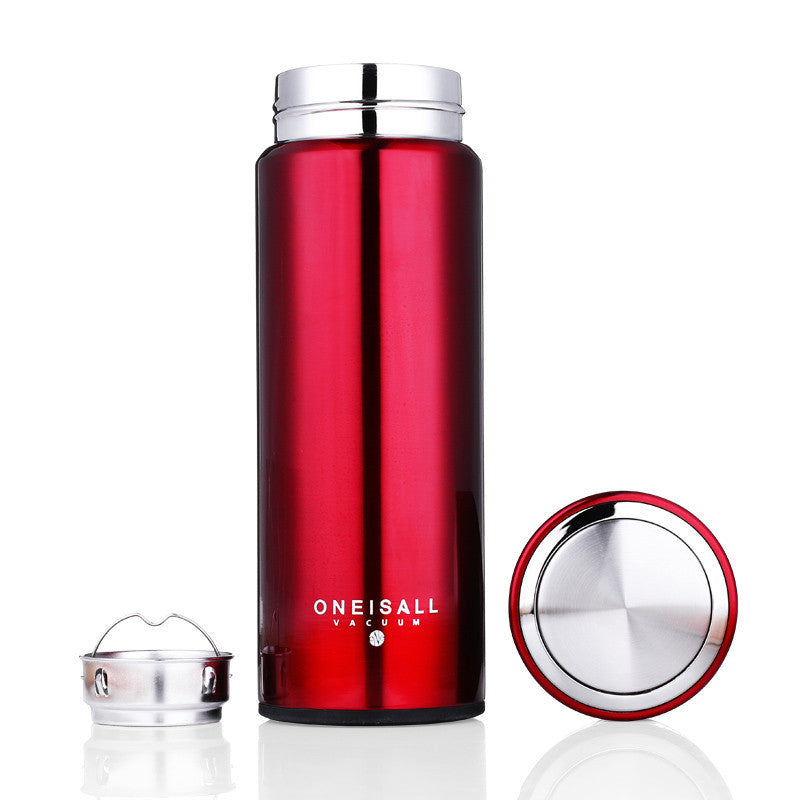 Online discount shop Australia - 450ML Thermos Cup 304 Stainless Steel Insulated Mug With Tea Infuser Thermo Mug Coffee Thermo Mugs Male Gift
