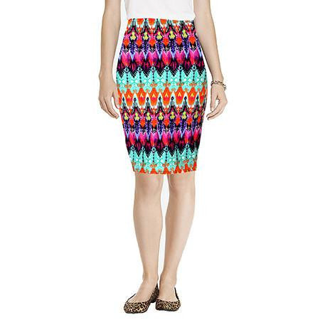 Summer Women's Pencil Skirt High Waist Floral Printing Midi Skirt 21 Colors
