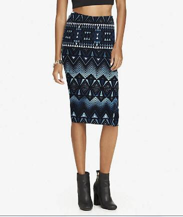 Summer Women's Pencil Skirt High Waist Floral Printing Midi Skirt 21 Colors