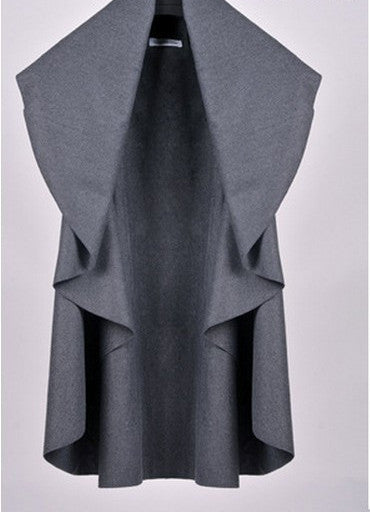 Women Vest Coat Colete Plus Size Loose Irregular Casual Female Coats Jackets Vest Coats 6 Colors