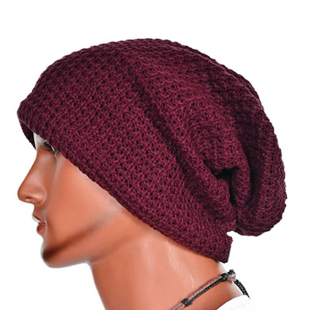 Online discount shop Australia - Chic Men Women Warm Knit Ski Beanies Skull Bandana Slouchy Oversized Cap Sport Hat Unisex Bonnet