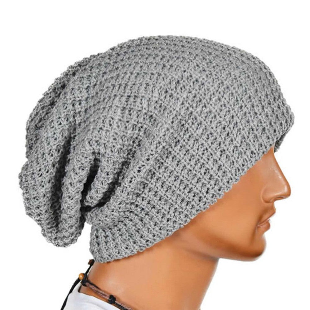 Online discount shop Australia - Chic Men Women Warm Knit Ski Beanies Skull Bandana Slouchy Oversized Cap Sport Hat Unisex Bonnet