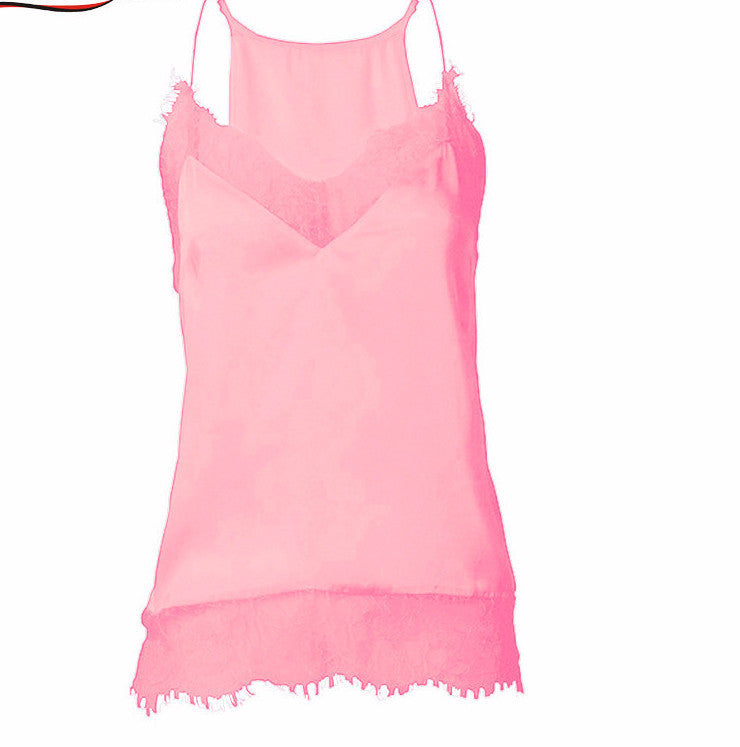 girl women lace tank top Sling Camo Vest Slim