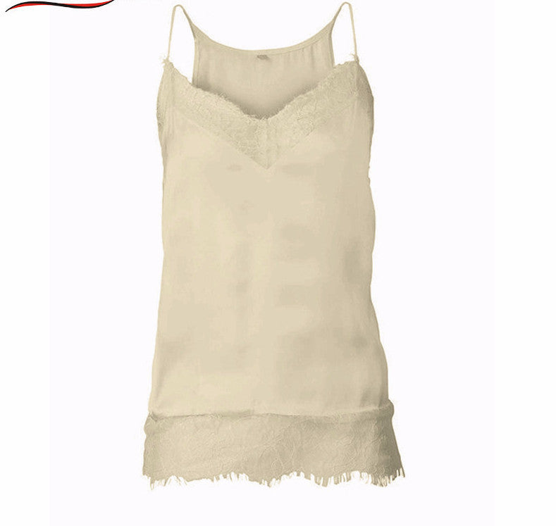 girl women lace tank top Sling Camo Vest Slim