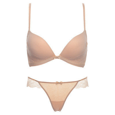 Fashion push up wireless cup bra set underwear tube top design thin cup-Dollar Bargains Online Shopping Australia