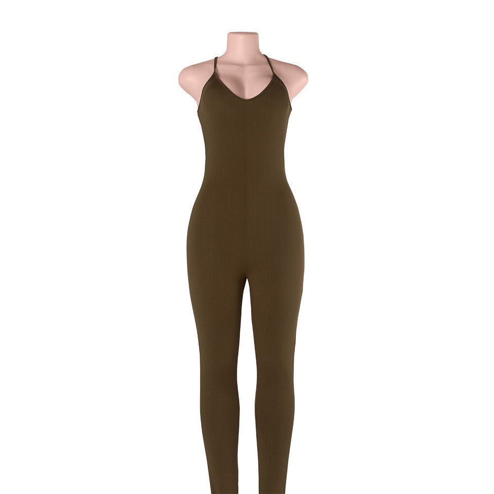 Online discount shop Australia - New Arrival Regular Casual Fashion V-Neck Sexy Rompers Womens Jumpsuit for Women 6 Colors Jumpsuit 7160