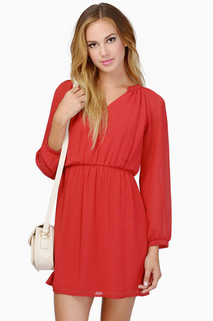 Summer Women Dress Long Sleeve Waist Elastic Chiffon Brief Casual Dress For Women Plus Size Party Dresses vestidos NC-406