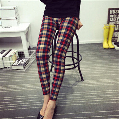 Print Flower Leggings Leggins Plus Size Legins Guitar Plaid Thin Nine Pant Fashion Women Clothing Trousers K092