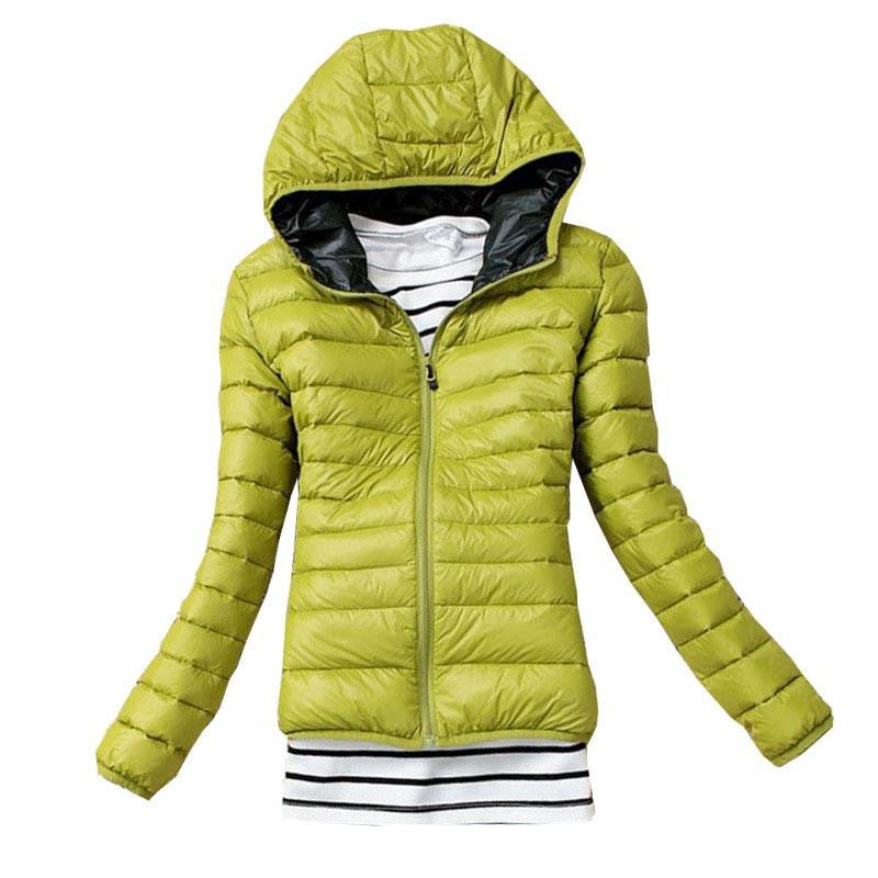 Women Basic Jacket Coat Female Slim Hooded Brand Cotton Coats Casual Black Jackets