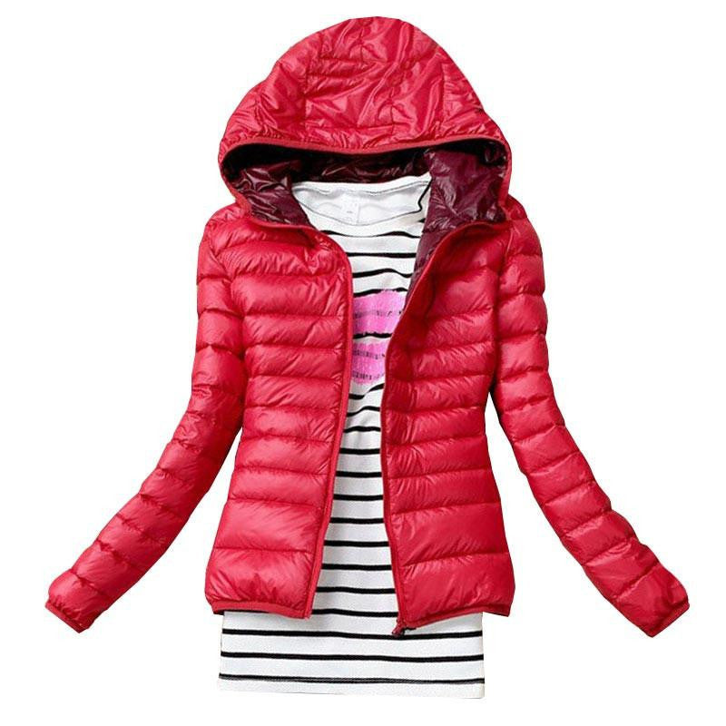 Women Basic Jacket Coat Female Slim Hooded Brand Cotton Coats Casual Black Jackets