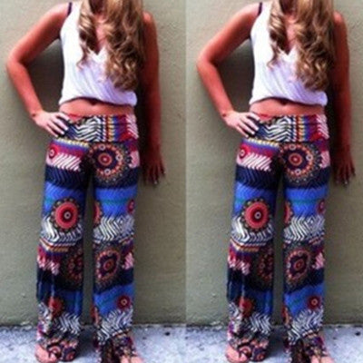 Plus Size Women Print Sporting Leggings 22 Colors Leggings Indian Style Casual Workout Fitness Pants Loose Elastic Trousers