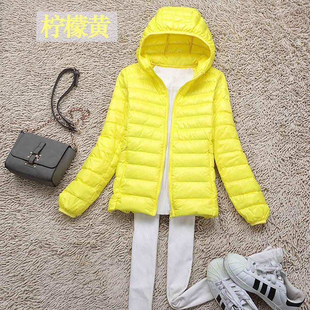 Teogo Brand Women Ultra Light Down 90% White Duck Down Jacket Coat ladies' Hooded Down Parkas 18 colors