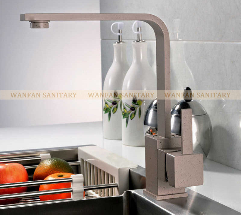 Polished Black Brass Swivel Kitchen Sinks Faucet 360 degree rotating Kitchen Mixer Tap GYD-7115R