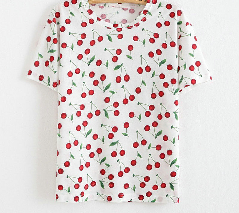 Online discount shop Australia - KaiTingu Brand New Fashion Vintage Style Harajuku T Shirt Women Clothes Tops Emoji Funny Tee Shirts Ice Cream Print