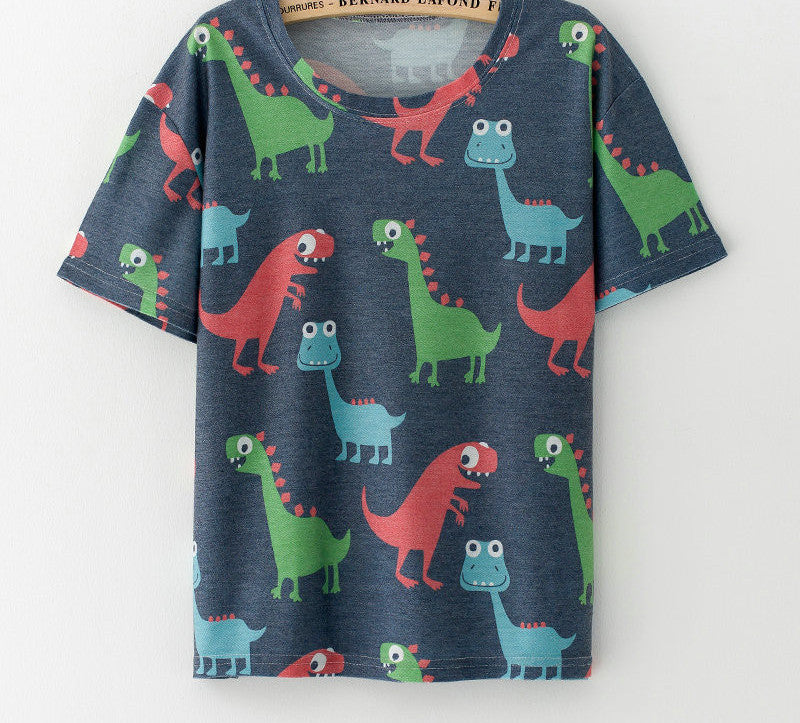 Online discount shop Australia - KaiTingu Brand New Fashion Vintage Style Harajuku T Shirt Women Clothes Tops Emoji Funny Tee Shirts Ice Cream Print