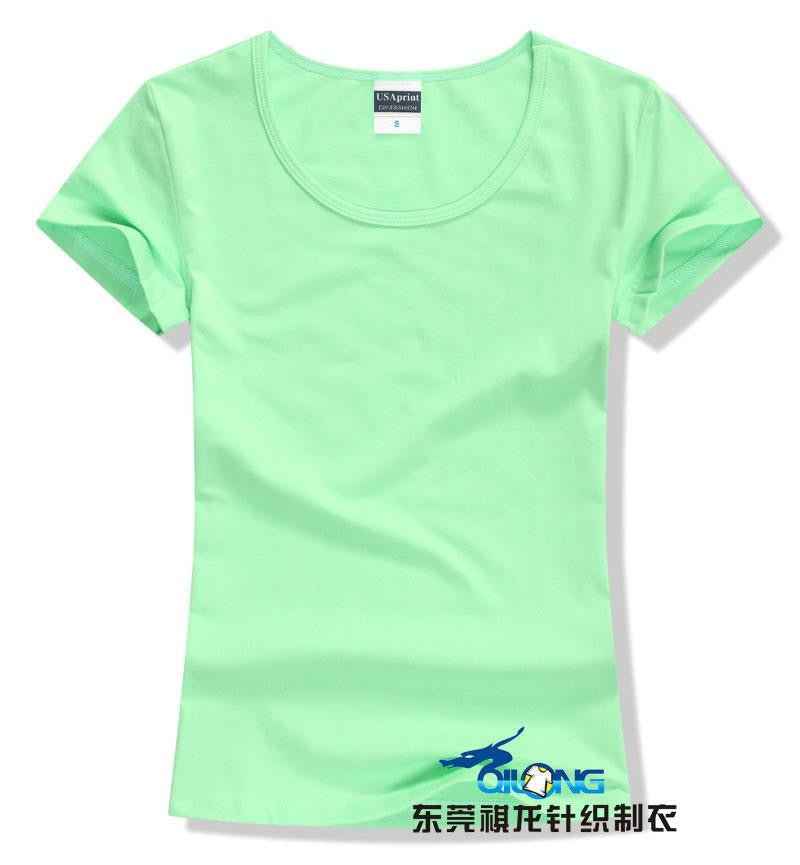 Online discount shop Australia - Brand New fashion women brand tee tops Short Sleeve Cotton tops for women clothing solid O-neck t shirt ,