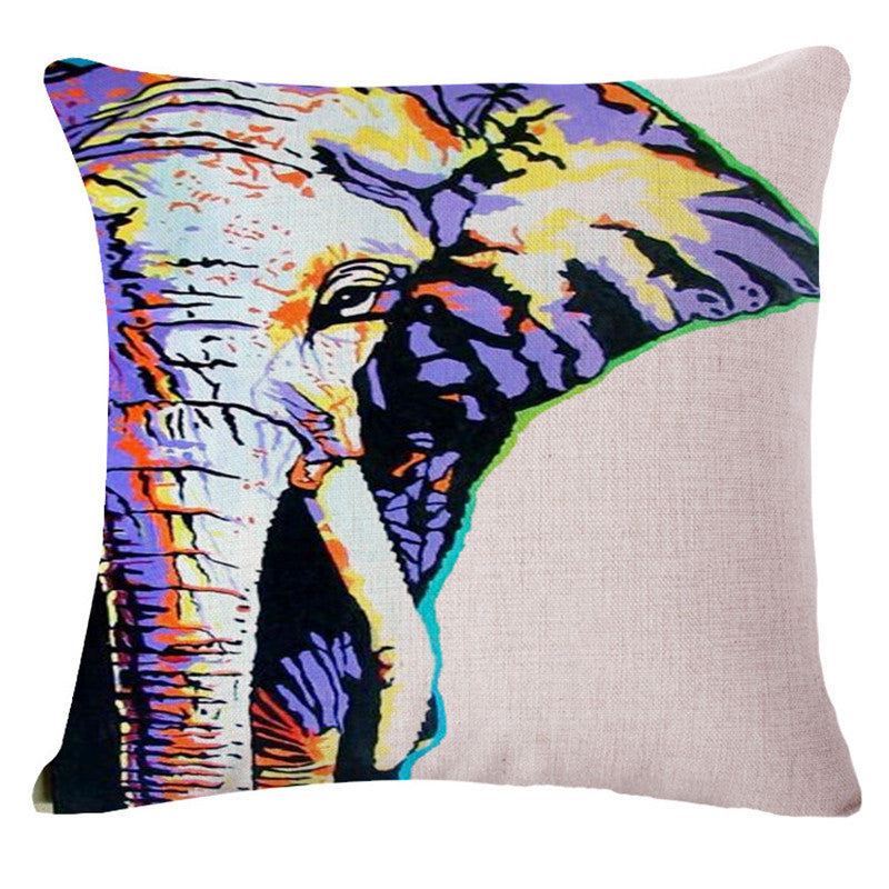 The elephant series Style 45*45cm Square Home Decorative Pillow Music Note Printed Throw Pillows Car Home Decor Cushion Cojines-Dollar Bargains Online Shopping Australia