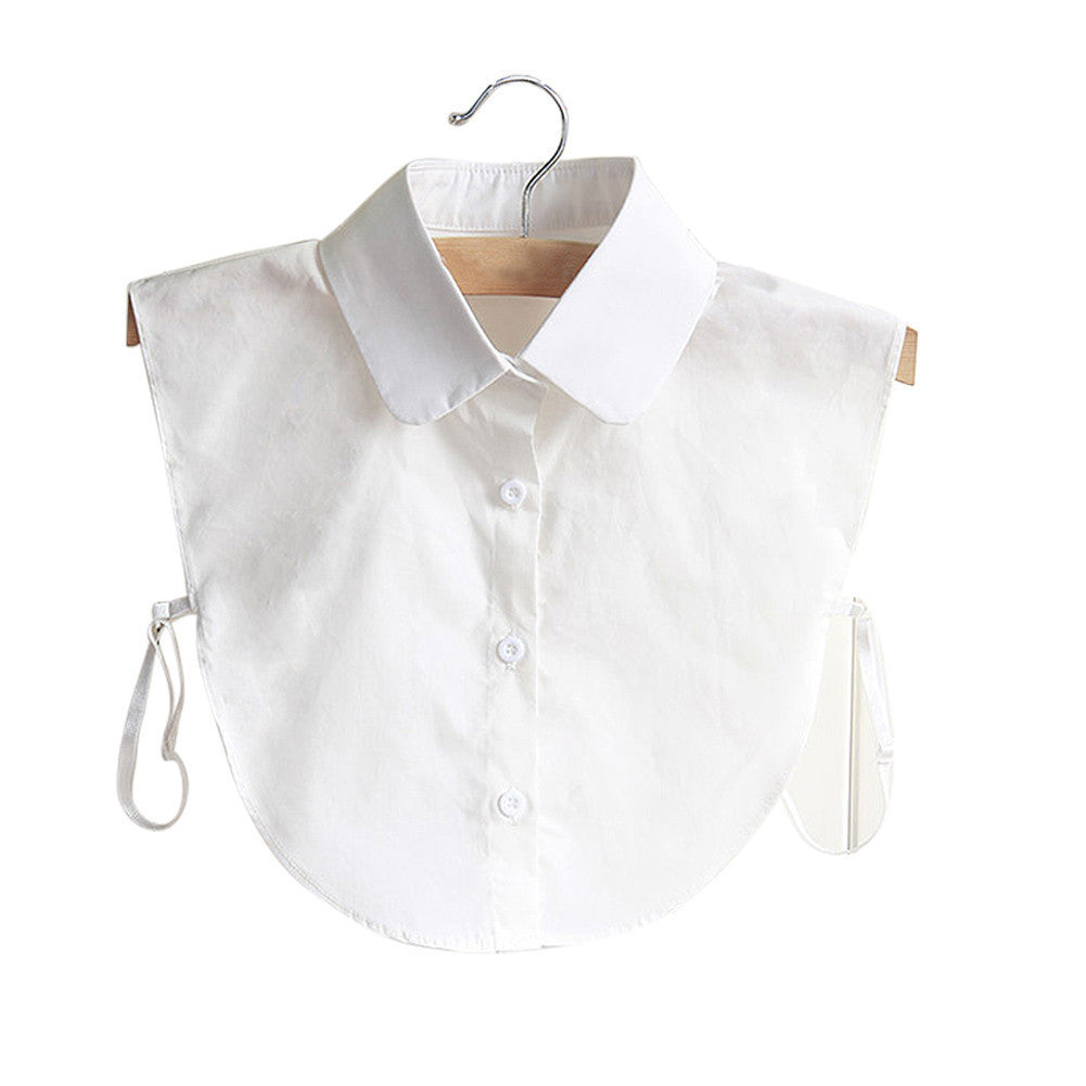 Online discount shop Australia - Fashion Doll Collar Vintage Elegant Women's Fake Half Shirt Detachable Blouse Black White Colors