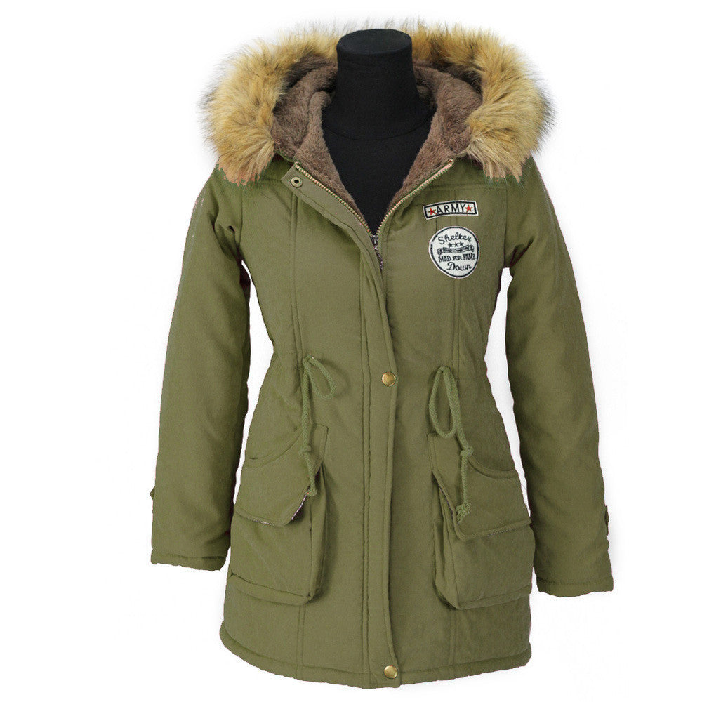 Parkas Jacket Women Coats Female Outerwear Plus Size Casual Long Down Cotton Wadded Lady Woman Fashion Warm
