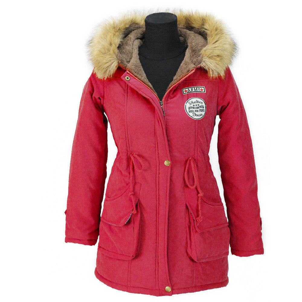 Parkas Jacket Women Coats Female Outerwear Plus Size Casual Long Down Cotton Wadded Lady Woman Fashion Warm