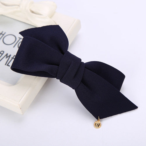 Online discount shop Australia - Big Solid Cloth Bows Hair Clips Hairpins Hair Accessories for Women Girl Wedding Hair Jewelry