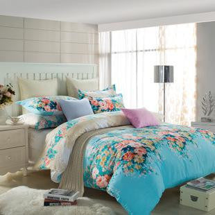 Online discount shop Australia - Bedding-set 4pcs Super King Size Bedding Sets Bed Sheets Duvet Cover Bedclothes Linen Bedspread No Comforter