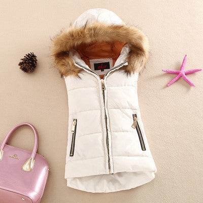 Online discount shop Australia - and cotton vest with a hood patchwork cotton vest female reversible jacket women