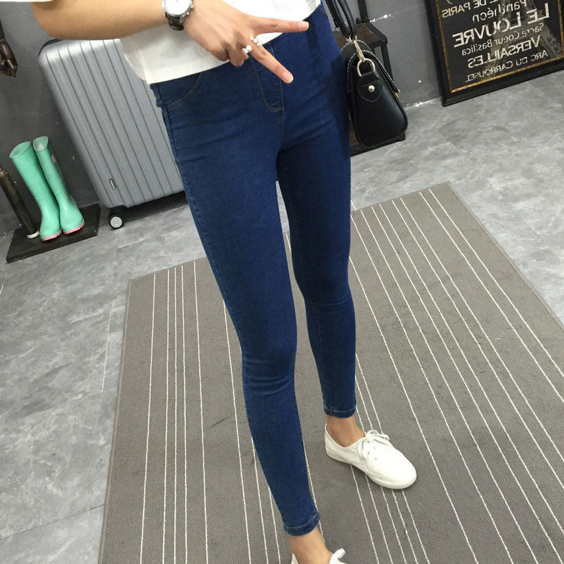 Online discount shop Australia - Basic Skinny Women Jeans Ankle Nine Pants Slim Elastic Denim Pants Leggings Female Cotton Jeggings Jeans Women