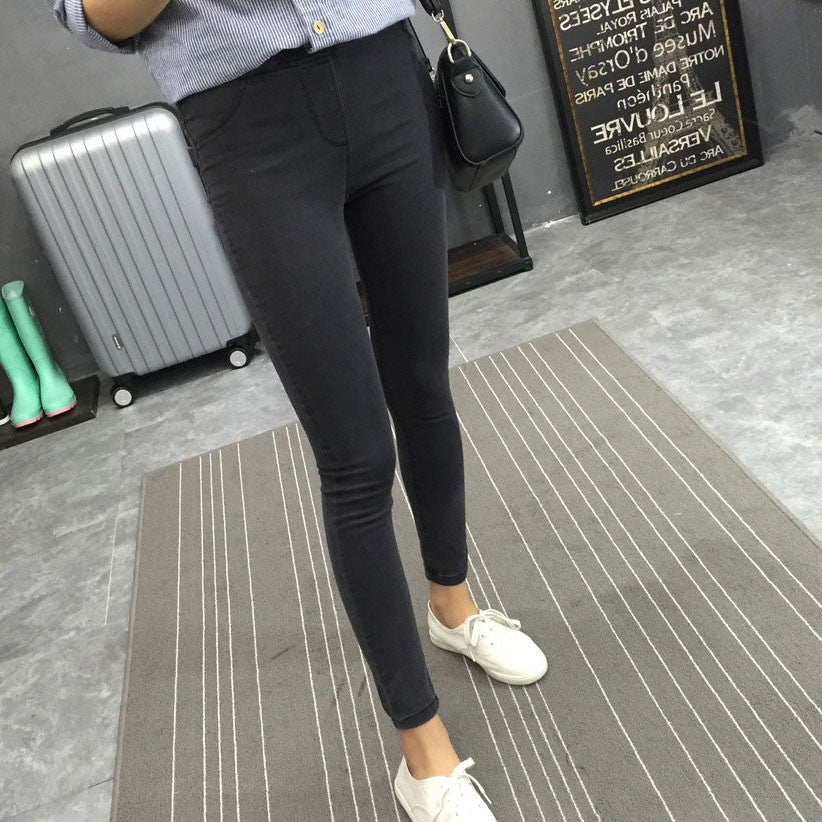 Online discount shop Australia - Basic Skinny Women Jeans Ankle Nine Pants Slim Elastic Denim Pants Leggings Female Cotton Jeggings Jeans Women