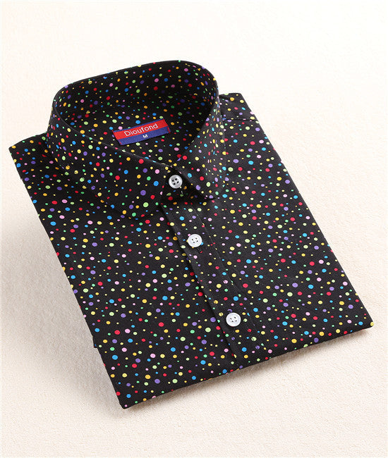 Plus Size Polka Dot Cotton Women Blouses Shirts Long Sleeve Women Shirts Turn Down Collar Cotton Casual Shirt Women Tops